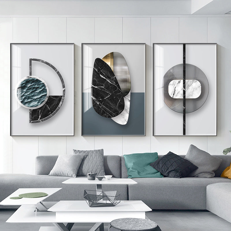 Abstract Geometric Canvas Painting Wall Poster