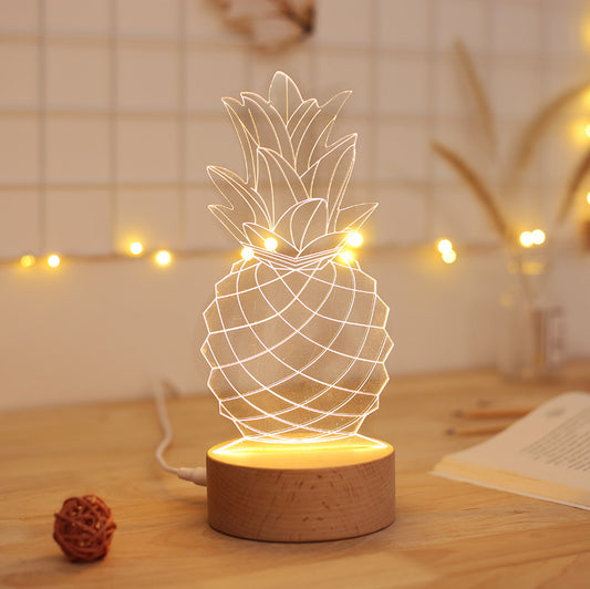 Bedside lamp pineapple table lamp