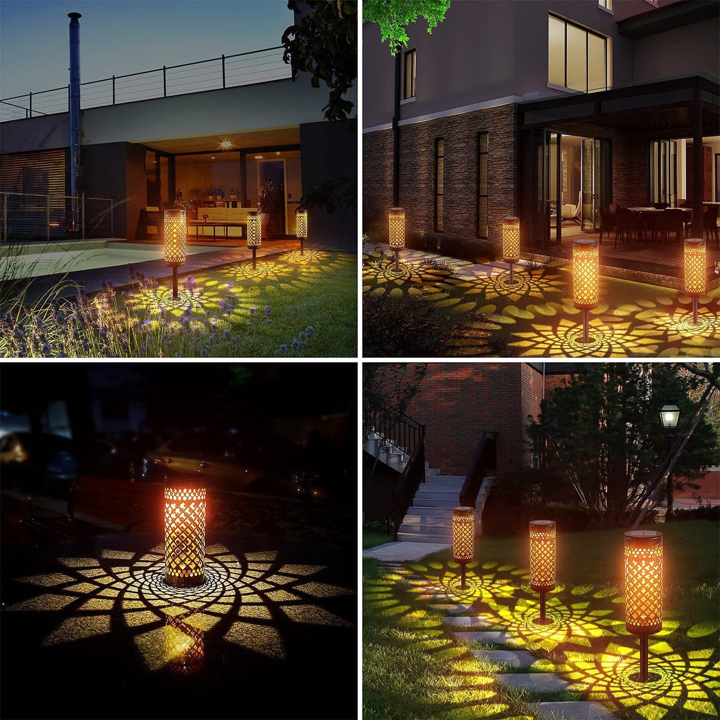 Metal Solar-powered Lawn Lamps