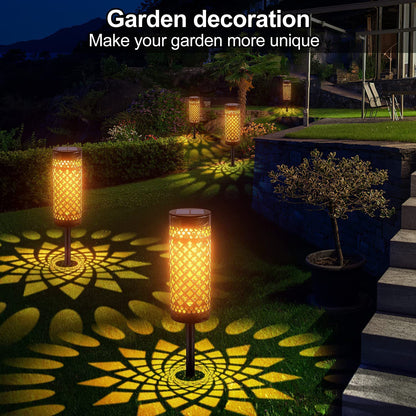 Metal Solar-powered Lawn Lamps