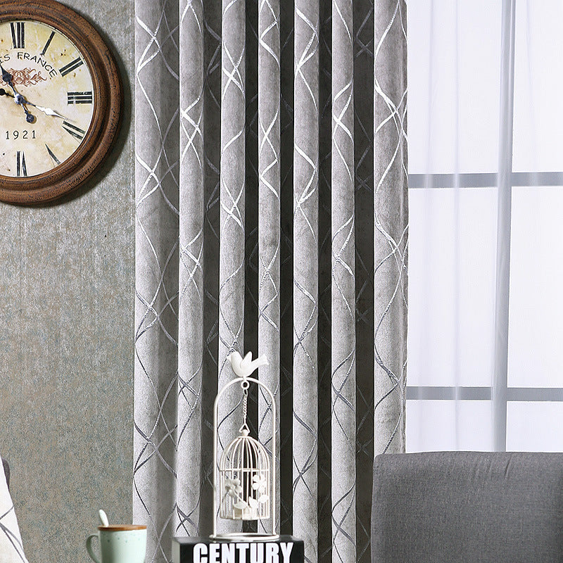 Solid Color Simple Modern Room Curtains