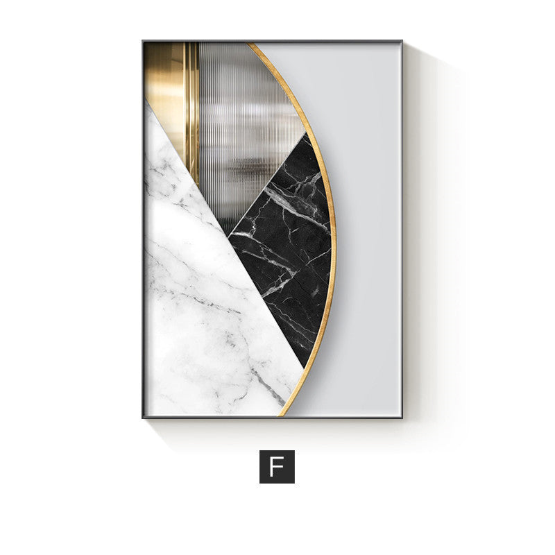 Abstract Geometric Canvas Painting Wall Poster